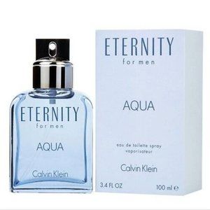 Eternity Aqua by Calvin Klein Cologne for Men New In Box 3.4 oz